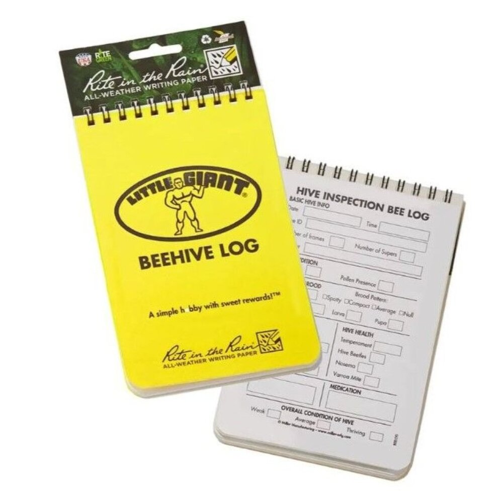 Little Giant Beehive Log Book All-Weather Writing Pad